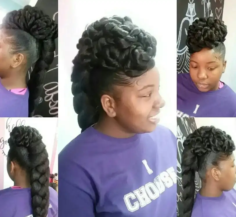 Braided Twisted Updo prom hairstyle for an elegant formal look