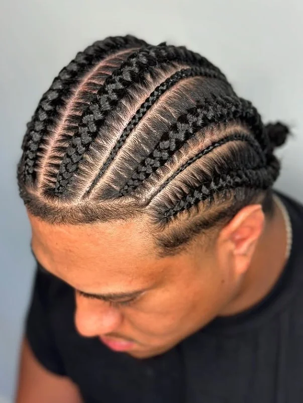 Cornrow braids hairstyles with shaved undercut