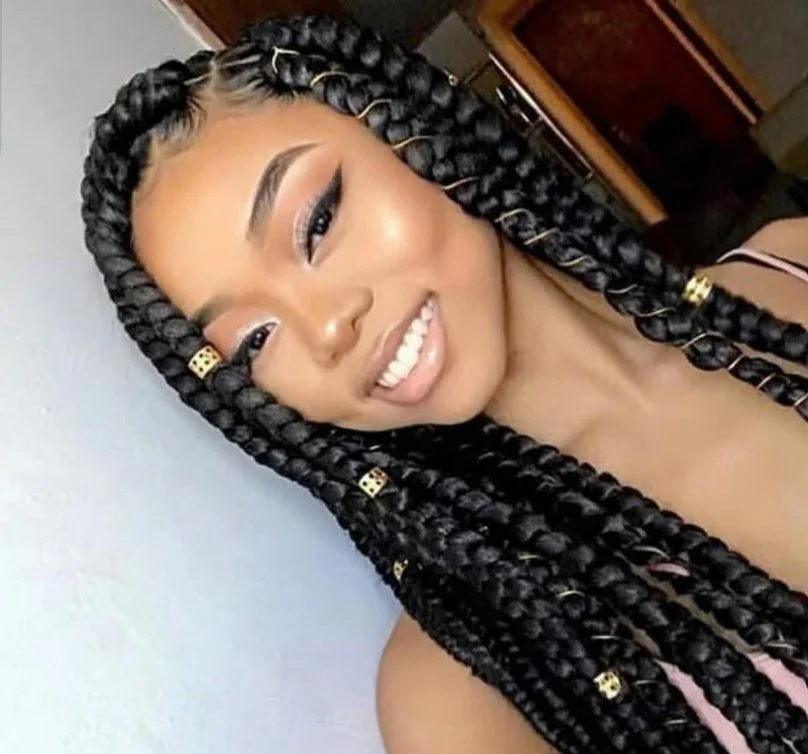 Protective cornrows for children braid style