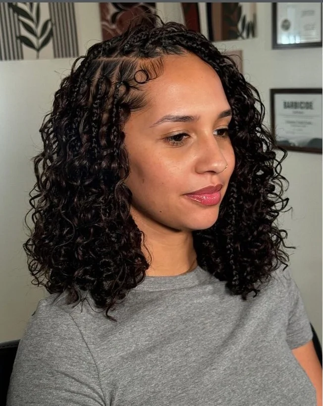 Short cornrow braids hairstyles neat design