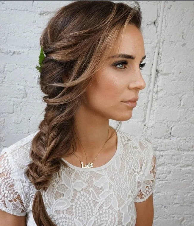Side-Swept Braid Prom Hairstyle