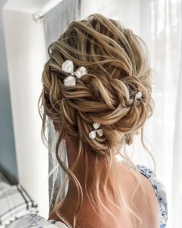 Bridesmaid braids hairstyles Soft Crown Braid for regal and romantic prom and wedding hairstyles