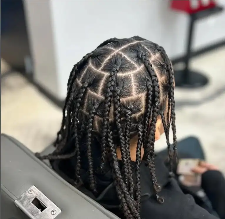 Box braids protective hairstyle for kids