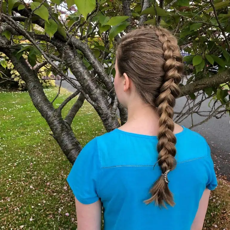 dutch braid mohawk hairstyle for children