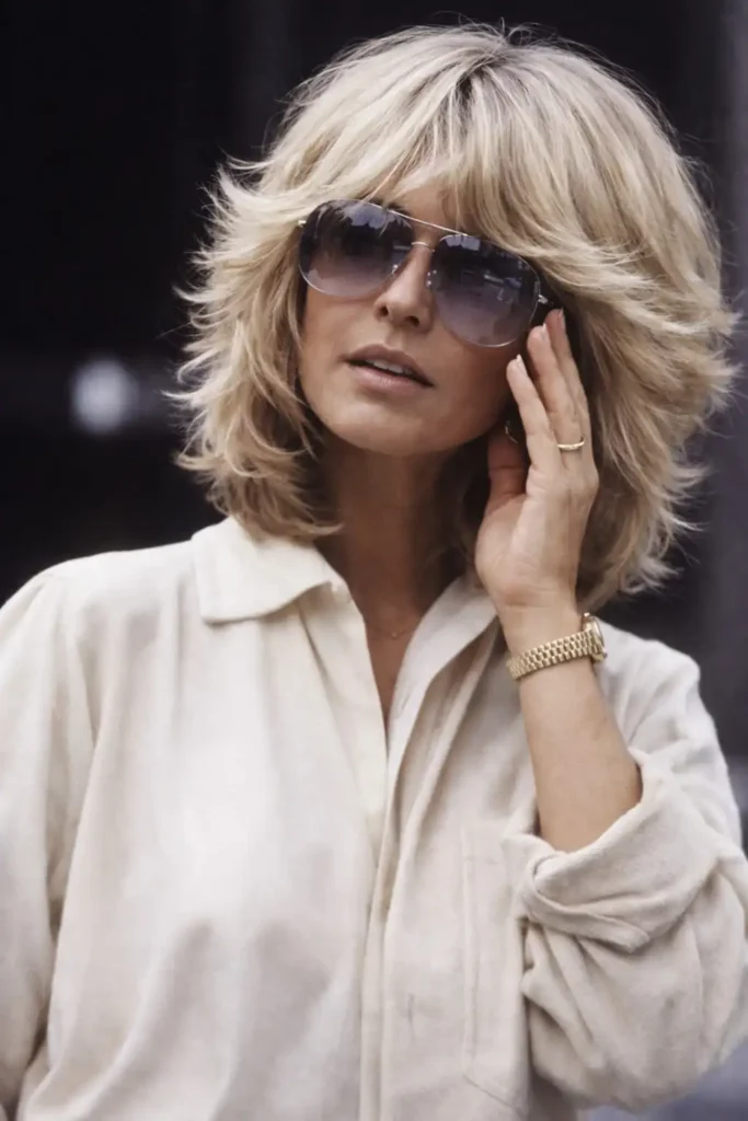 feathered short hairstyles with long bangs soft layered haircut