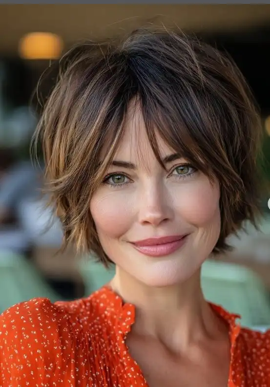 pixie bob short hairstyles with fringe bangs stylish haircut