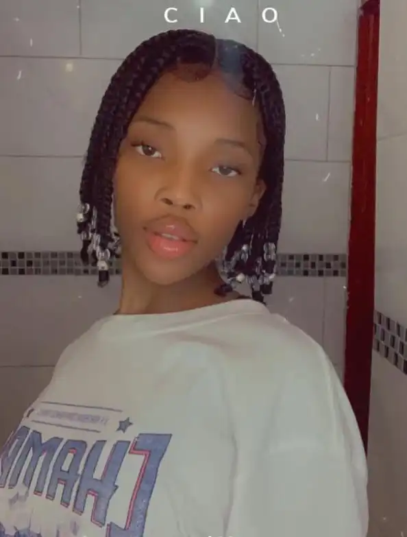 short bob braids hairstyles with beads decorative beaded braided bob haircut adding playful movement and personality