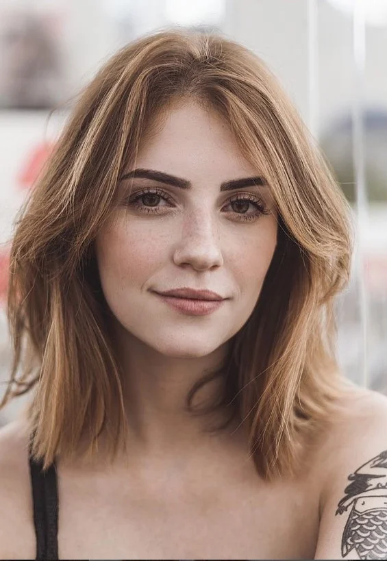 textured bob short hairstyles with long bangs modern women haircut