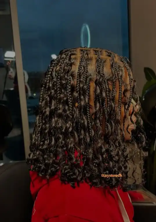 short bob braids hairstyles wavy braided bob haircut with soft waves adding texture and movement