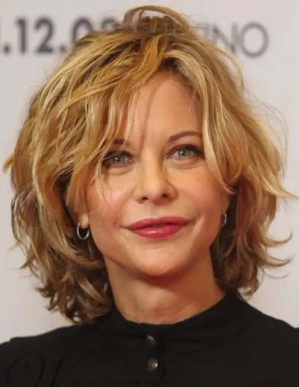 Messy short hairstyle with side fringe casual textured look