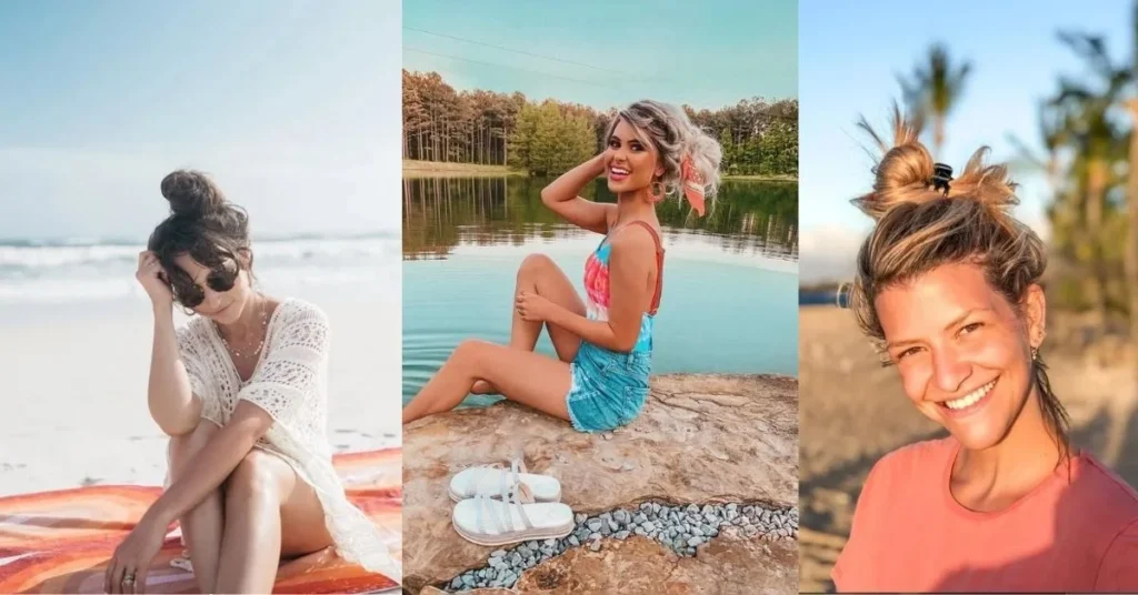20 Beach Bun Hairstyle Ideas That Look Relaxed and Beautiful