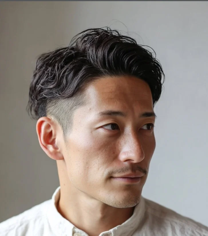 textured undercut waves hairstyle for guys modern look