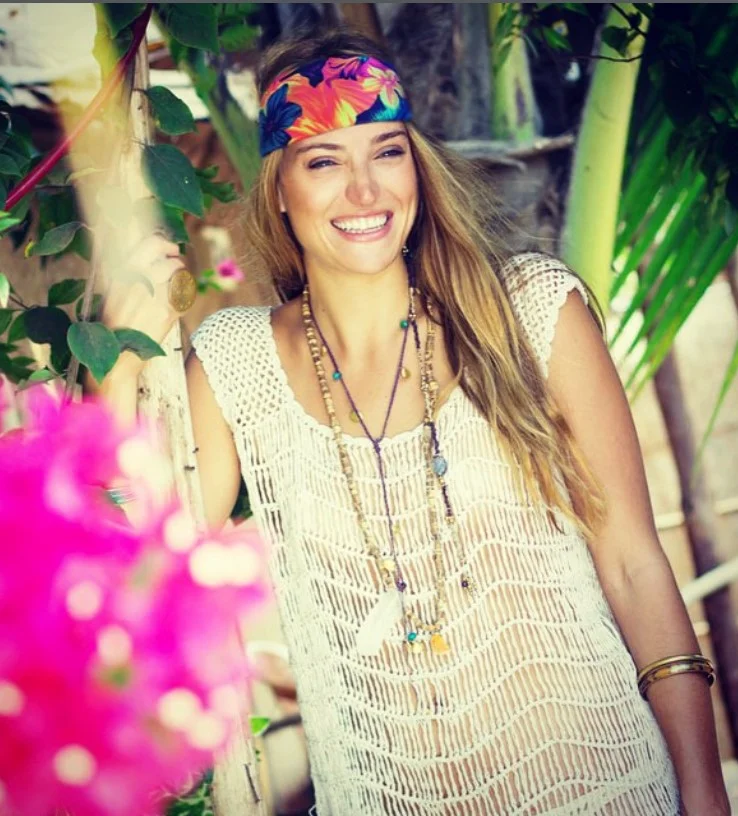 headband medium hair beach hairstyle simple look