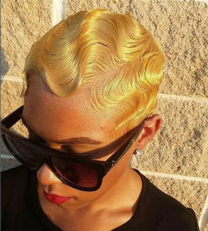 finger waves short beach hairstyle elegant style