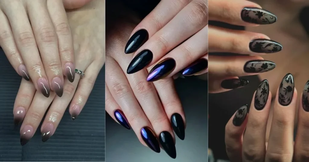 20 Black Almond Nails Design Ideas for a Chic and Modern Look