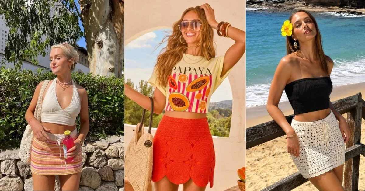 20 Crochet Mini Skirt Outfit Ideas That Look Cute and Stylish