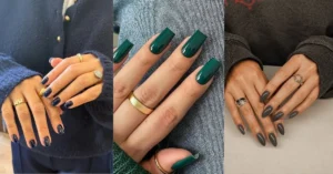 Best Nail Colors That Go with Navy Blue Dress
