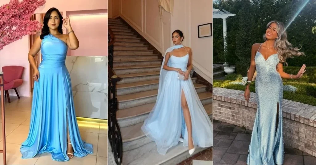 Sky Blue Prom Dresses