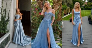 Dusty Blue Prom Dresses