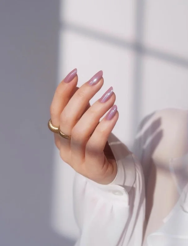 Soft taupe manicure perfect for fair skin and everyday wear