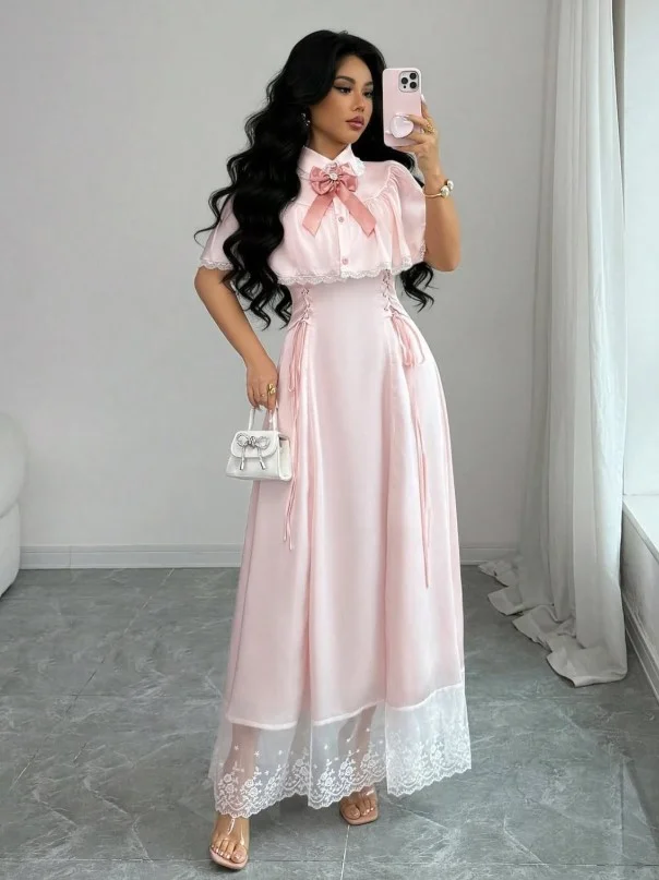 Modern pink bodycon dress paired with transparent clear heels for a sleek minimalist outfit.