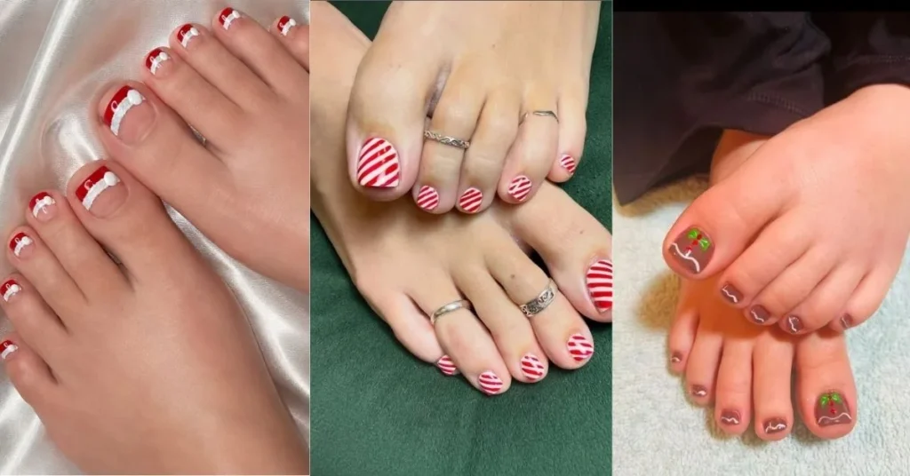 Christmas Toe Nail Designs