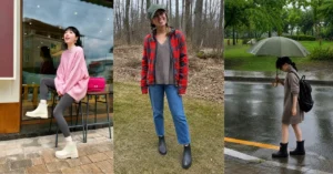 Short Rain Boots Outfit