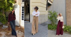 Fall Wide Leg Pants Outfits