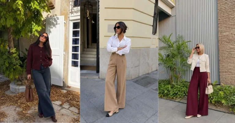 Fall Wide Leg Pants Outfits